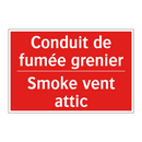 Conduit de fumée grenier - Smoke vent attic