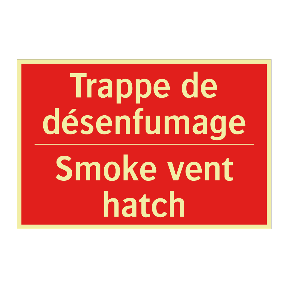 Trappe de désenfumage - Smoke vent hatch