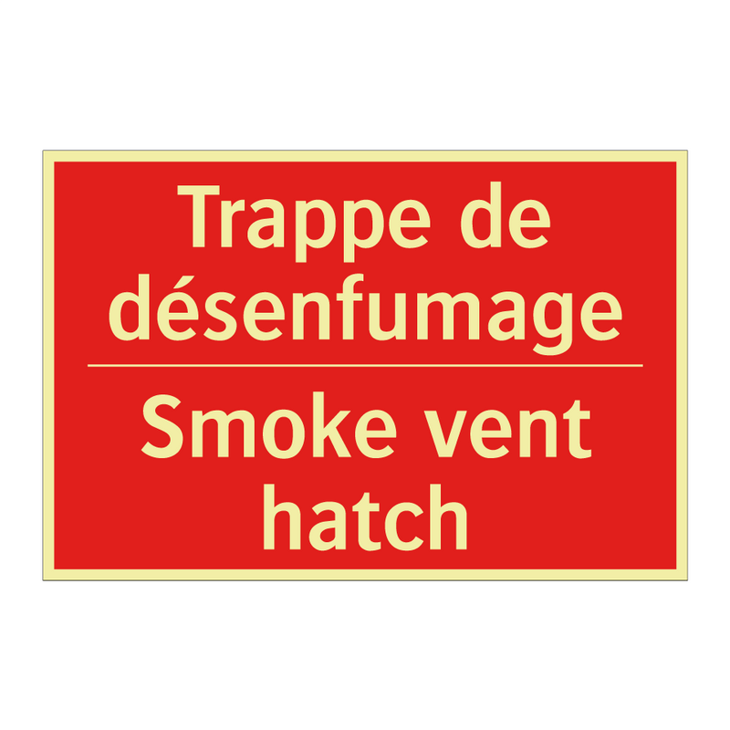 Trappe de désenfumage - Smoke vent hatch
