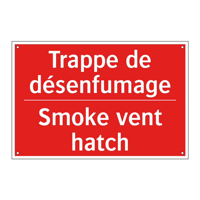 Trappe de désenfumage - Smoke vent hatch