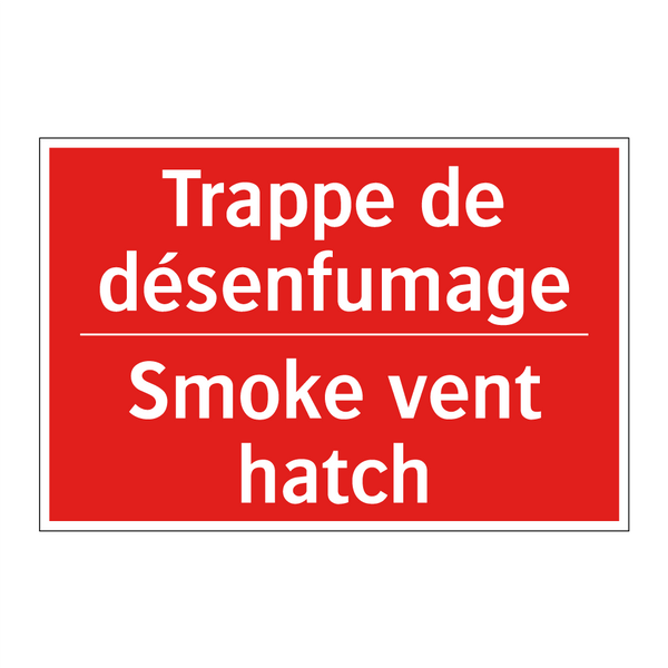 Trappe de désenfumage - Smoke vent hatch