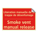 Libération manuelle de la trappe /.../ - Smoke vent manual release