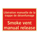 Libération manuelle de la trappe /.../ - Smoke vent manual release