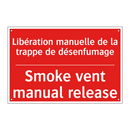 Libération manuelle de la trappe /.../ - Smoke vent manual release