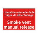 Libération manuelle de la trappe /.../ - Smoke vent manual release
