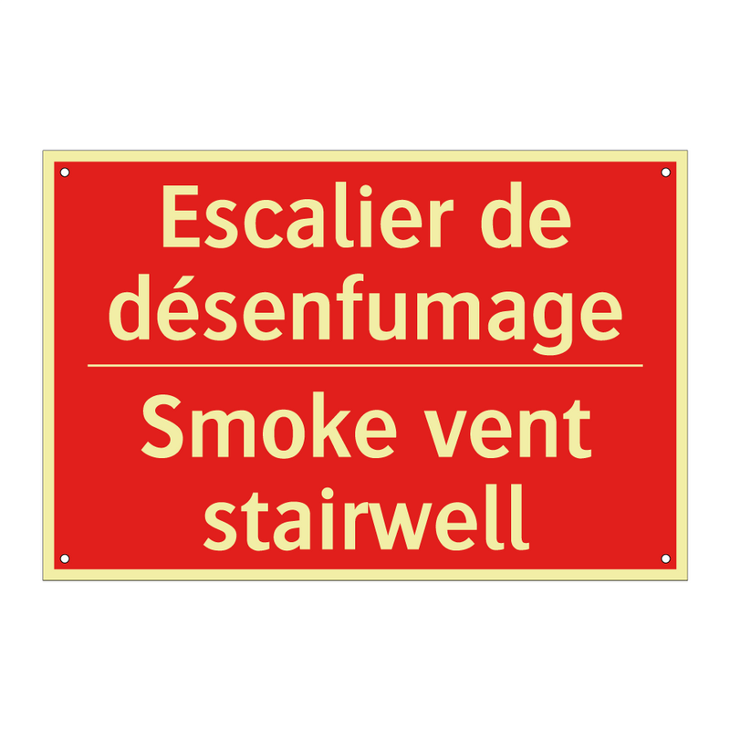 Escalier de désenfumage - Smoke vent stairwell