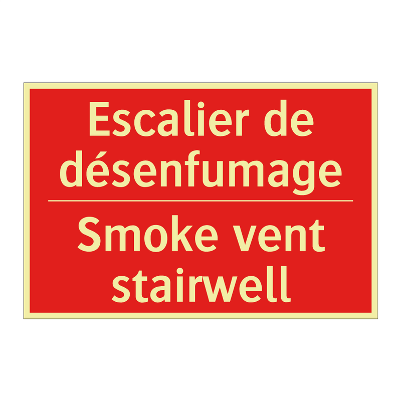 Escalier de désenfumage - Smoke vent stairwell
