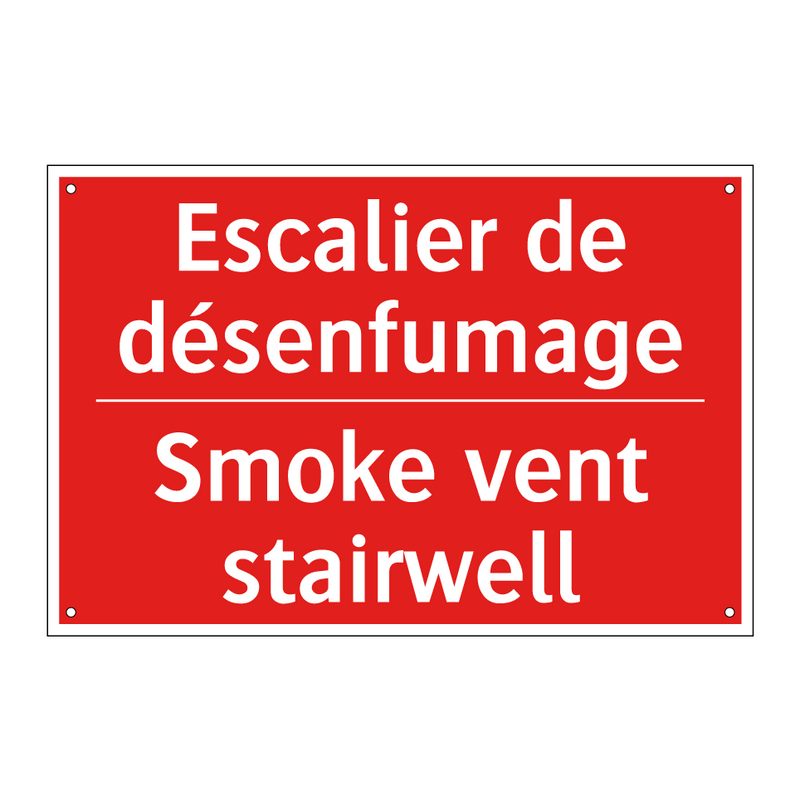Escalier de désenfumage - Smoke vent stairwell