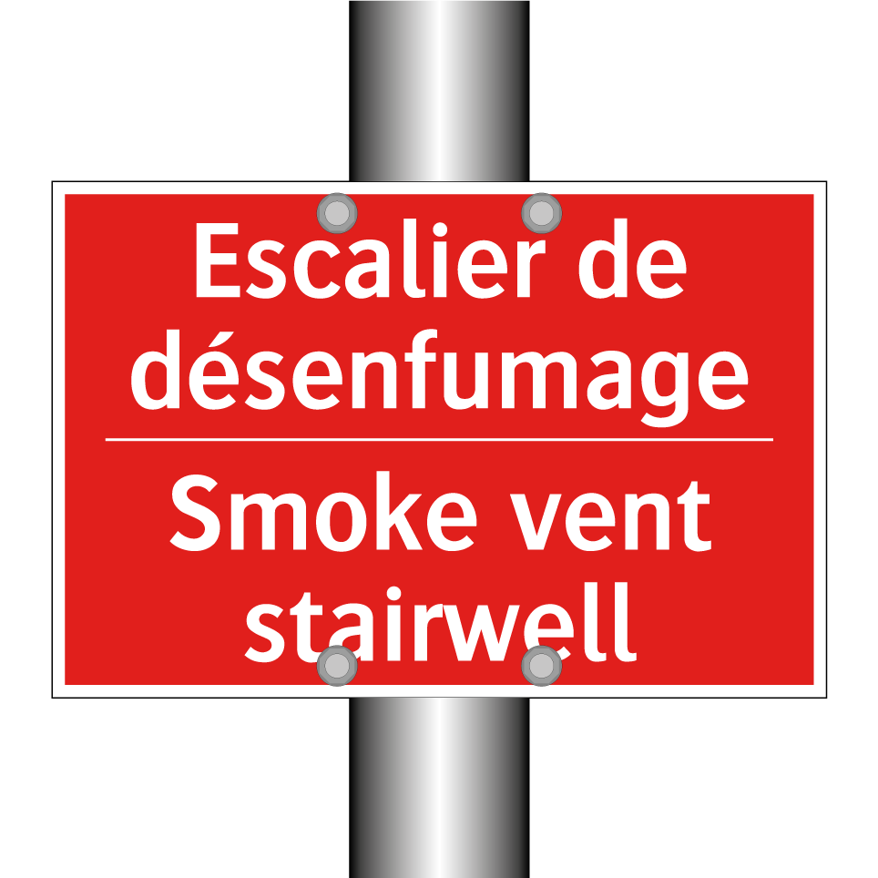 Escalier de désenfumage - Smoke vent stairwell