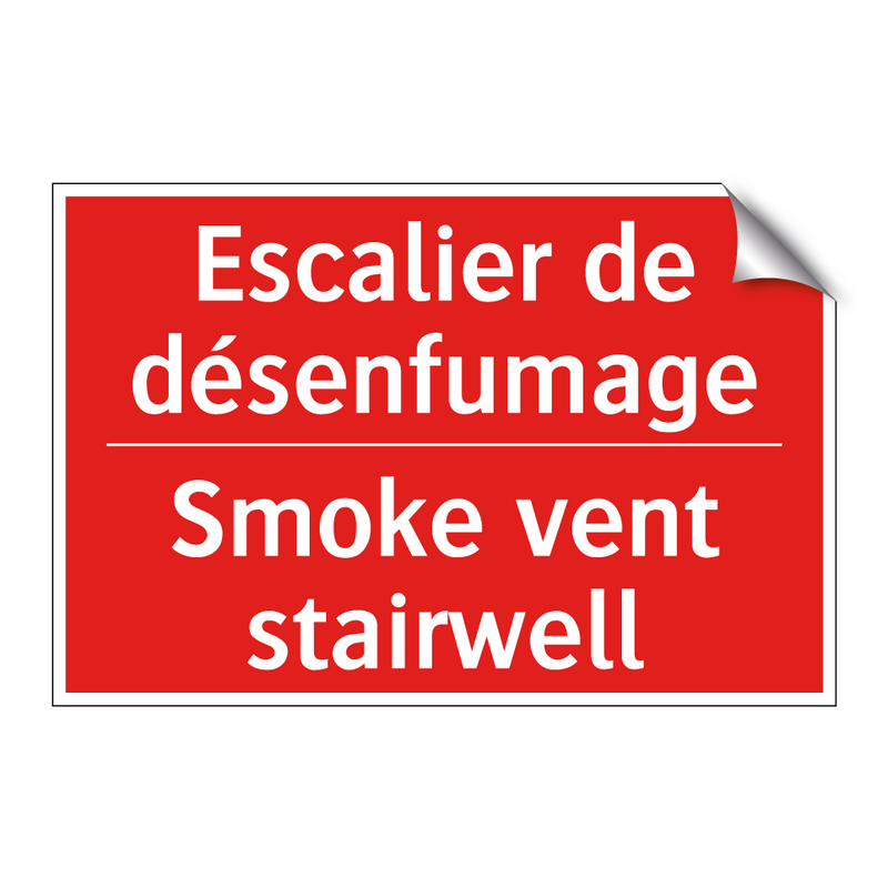 Escalier de désenfumage - Smoke vent stairwell