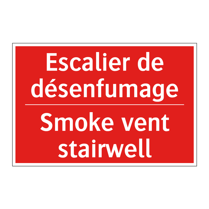 Escalier de désenfumage - Smoke vent stairwell