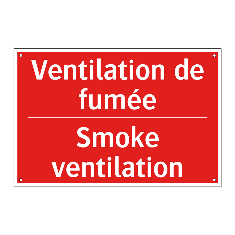 Ventilation de fumée - Smoke ventilation