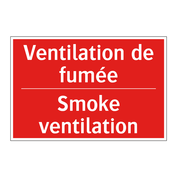 Ventilation de fumée - Smoke ventilation