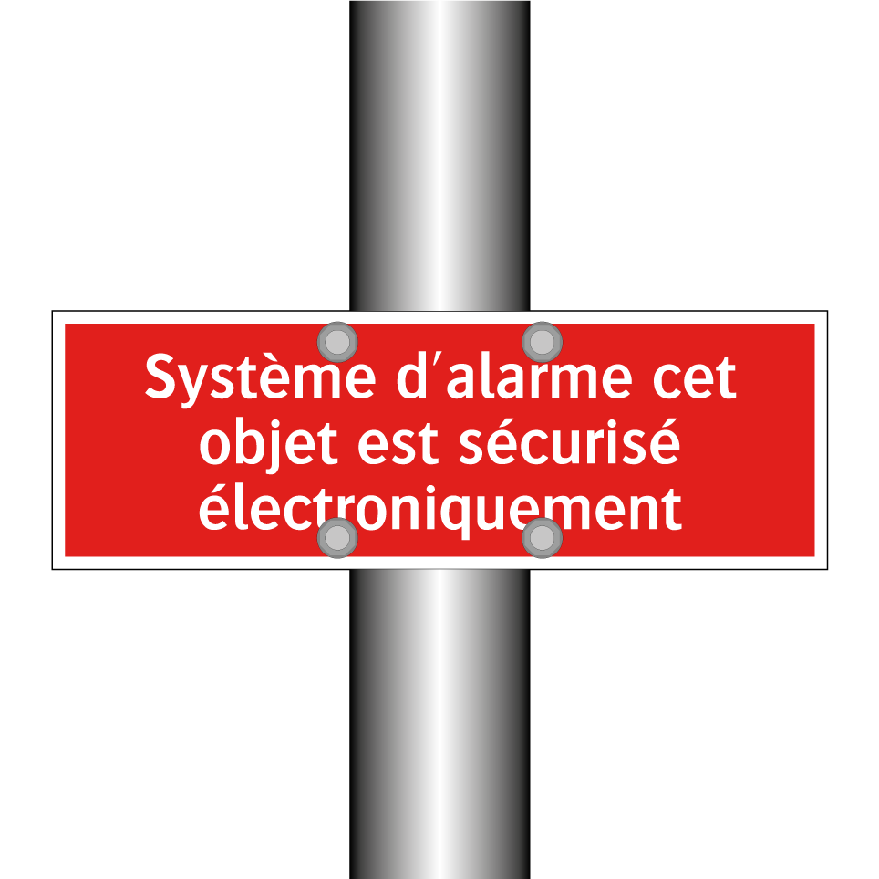 Système d'alarme cet objet est sécurisé électroniquement