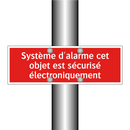 Système d'alarme cet objet est sécurisé électroniquement