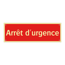 Arrêt d'urgence