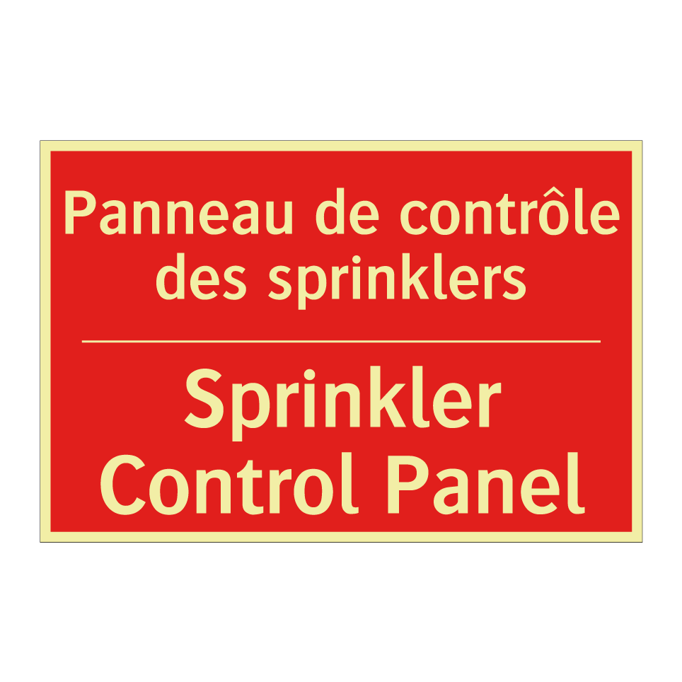 Panneau de contrôle des sprinklers /.../ - Sprinkler Control Panel