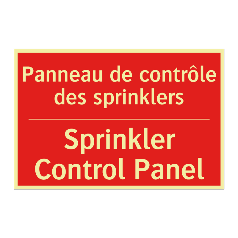 Panneau de contrôle des sprinklers /.../ - Sprinkler Control Panel