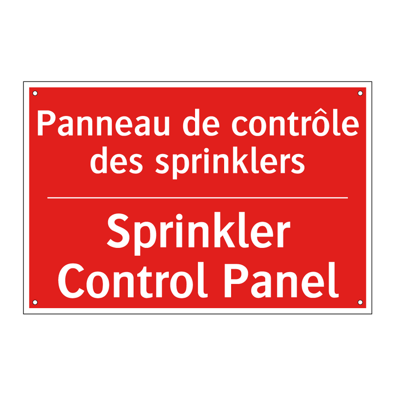 Panneau de contrôle des sprinklers /.../ - Sprinkler Control Panel