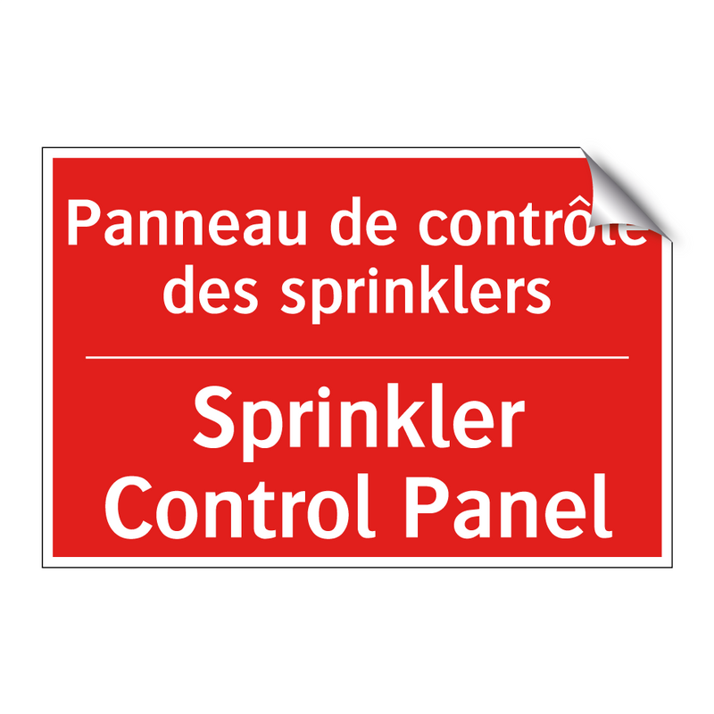 Panneau de contrôle des sprinklers /.../ - Sprinkler Control Panel