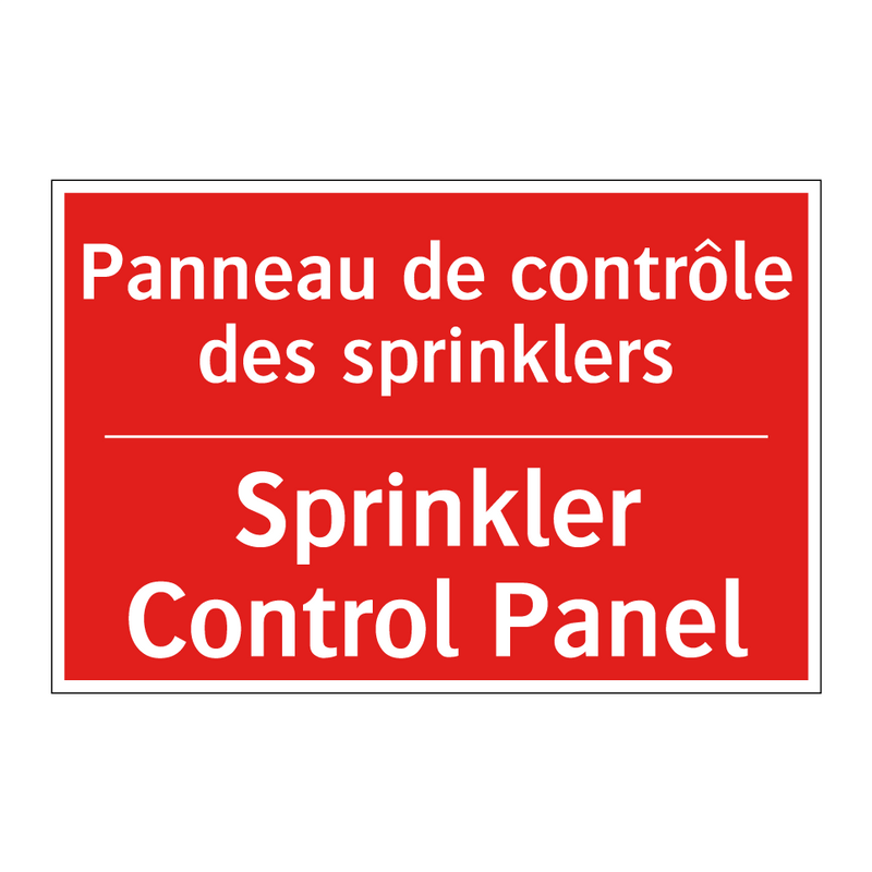 Panneau de contrôle des sprinklers /.../ - Sprinkler Control Panel