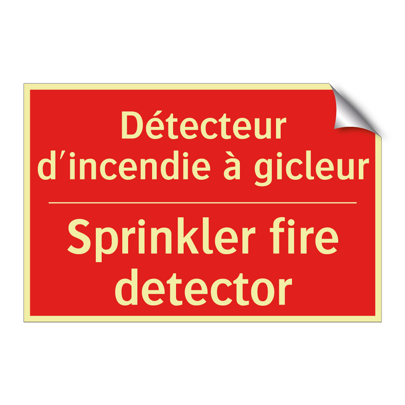 Détecteur d'incendie à gicleur - Sprinkler fire detector