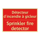 Détecteur d'incendie à gicleur - Sprinkler fire detector