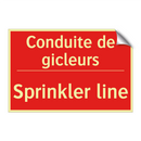 Conduite de gicleurs - Sprinkler line