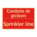 Conduite de gicleurs - Sprinkler line