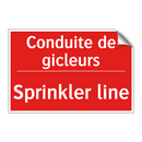 Conduite de gicleurs - Sprinkler line