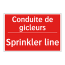 Conduite de gicleurs - Sprinkler line