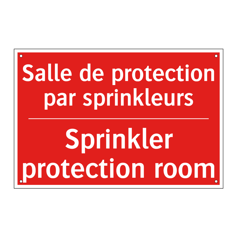 Salle de protection par sprinkleurs /.../ - Sprinkler protection room
