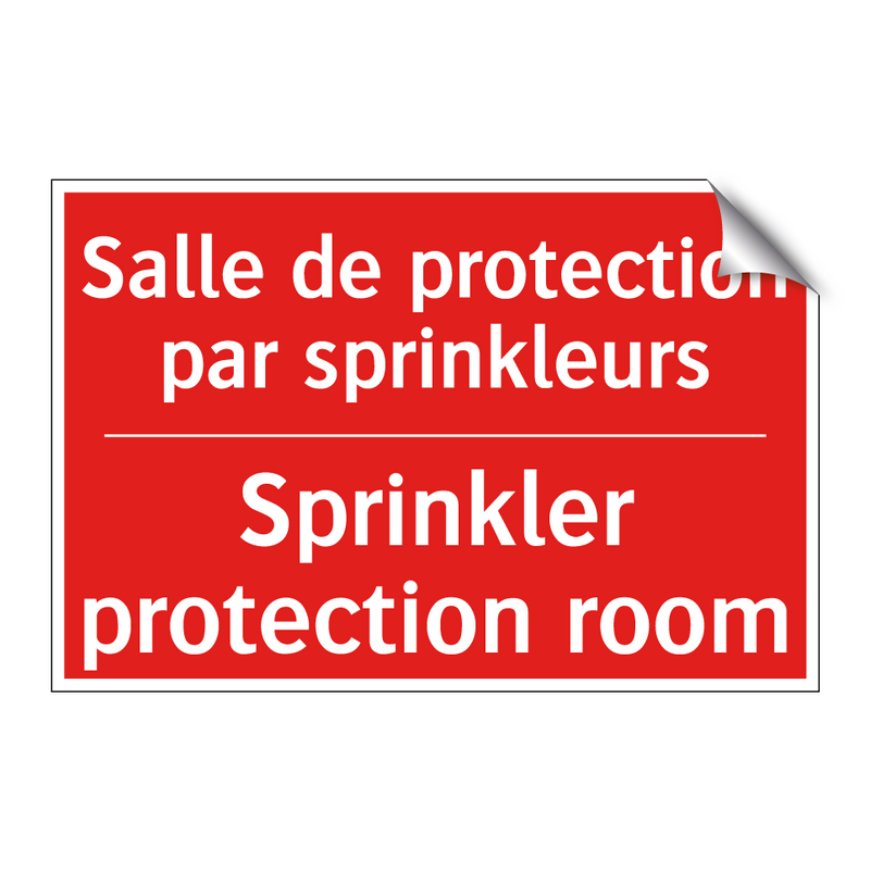 Salle de protection par sprinkleurs /.../ - Sprinkler protection room