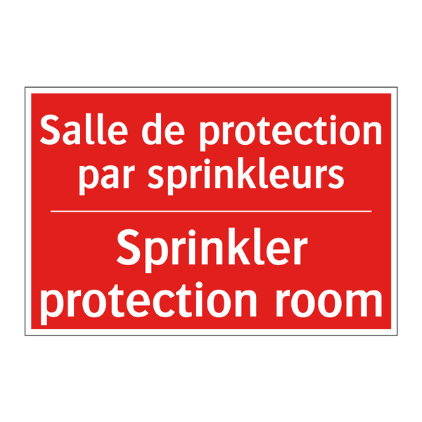 Salle de protection par sprinkleurs /.../ - Sprinkler protection room