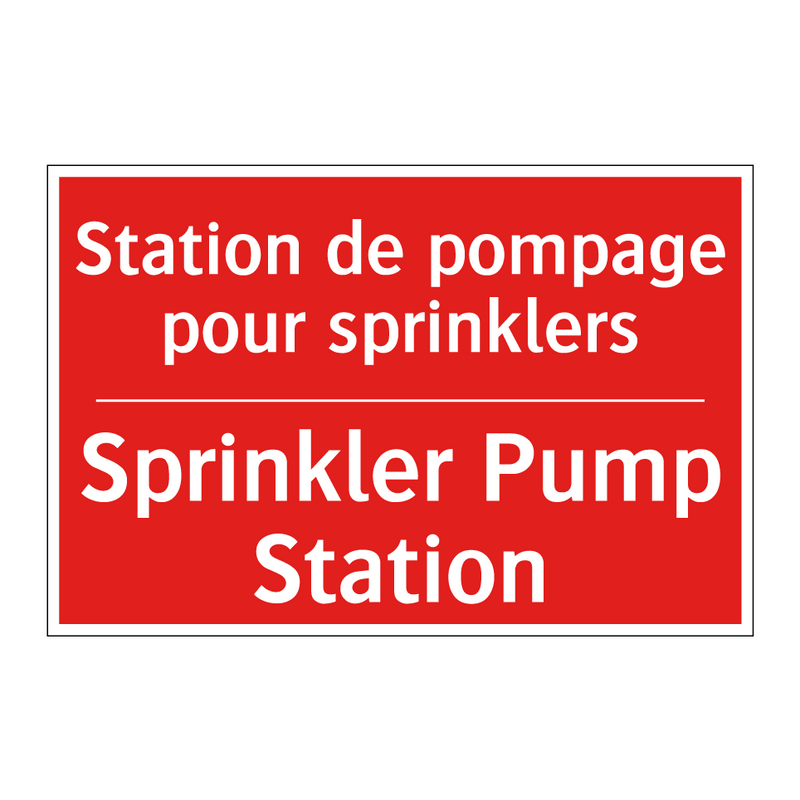 Station de pompage pour sprinklers /.../ - Sprinkler Pump Station
