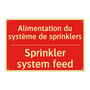 Alimentation du système de sprinklers /.../ - Sprinkler system feed