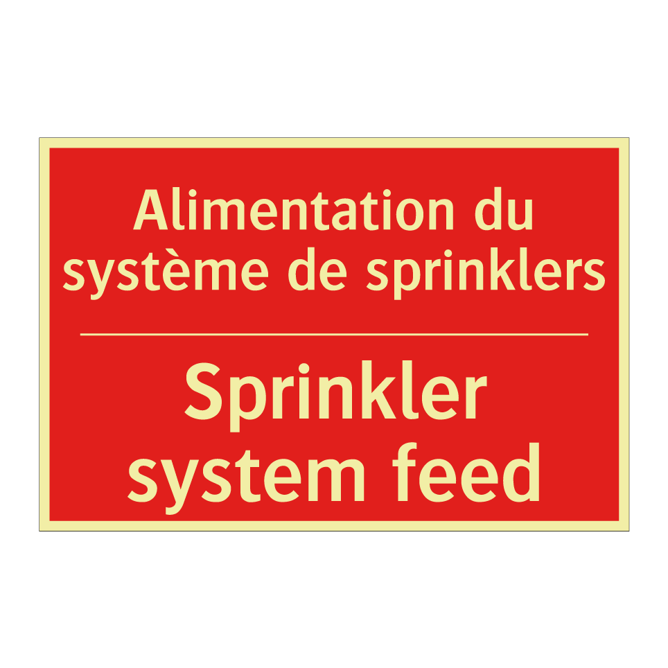 Alimentation du système de sprinklers /.../ - Sprinkler system feed