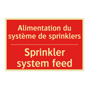 Alimentation du système de sprinklers /.../ - Sprinkler system feed