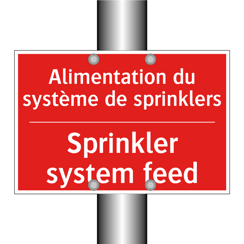 Alimentation du système de sprinklers /.../ - Sprinkler system feed