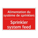 Alimentation du système de sprinklers /.../ - Sprinkler system feed