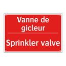 Vanne de gicleur - Sprinkler valve