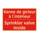 Vanne de gicleur à l'intérieur - Sprinkler valve inside