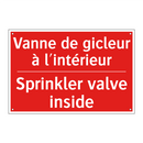 Vanne de gicleur à l'intérieur - Sprinkler valve inside