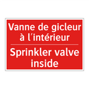 Vanne de gicleur à l'intérieur - Sprinkler valve inside