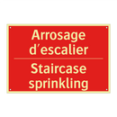Arrosage d'escalier - Staircase sprinkling