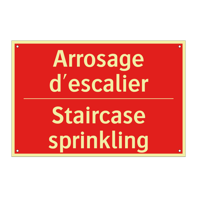 Arrosage d'escalier - Staircase sprinkling