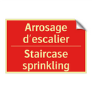 Arrosage d'escalier - Staircase sprinkling