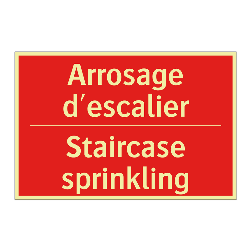Arrosage d'escalier - Staircase sprinkling