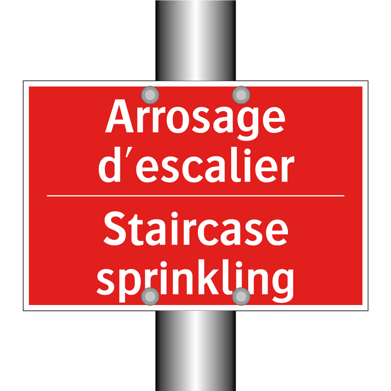 Arrosage d'escalier - Staircase sprinkling