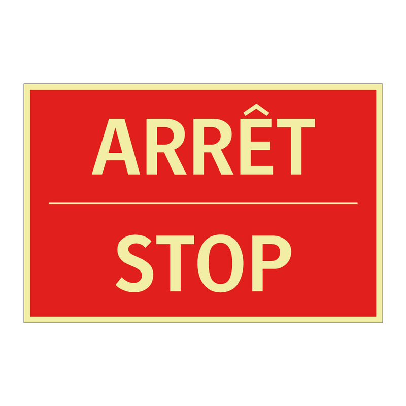 ARRÊT - STOP